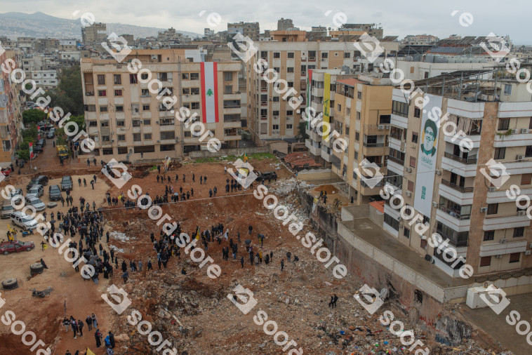 Visitors at Nasrallah's Assassination Site